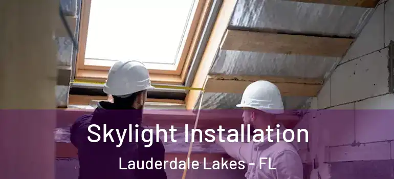  Skylight Installation Lauderdale Lakes - FL