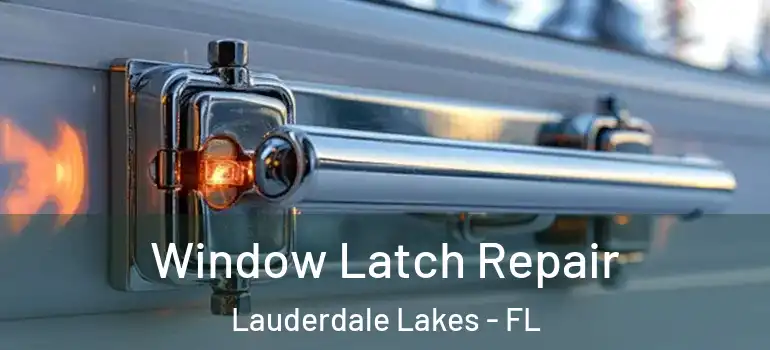 Window Latch Repair Lauderdale Lakes - FL